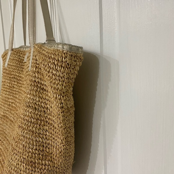 Brighton Ara Beaded Straw Tote Bag - Picture 8 of 13